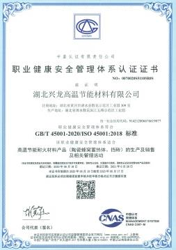 Occupational Health and Safety Management System Certification